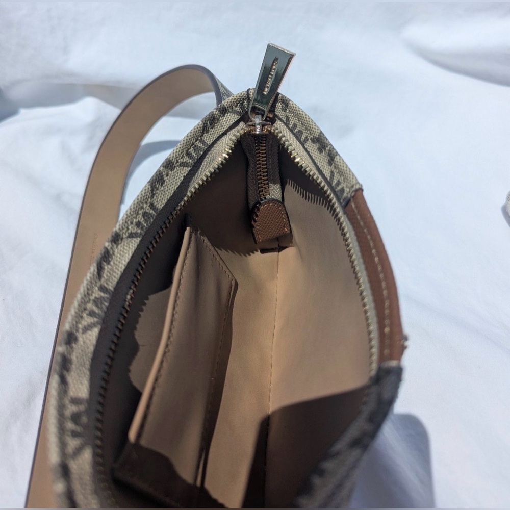 Michael Kors Signature MK Logo Belt Bag Brown/Gold Large/XL - Picture 5 of 8
